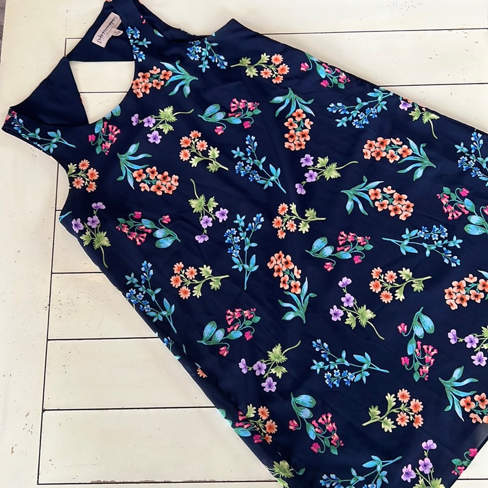 Philosophy Navy Floral Shift Dress.